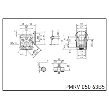 Reduktor PM 050 1/60 63 B5